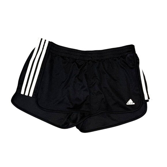 Adidas Womens Climalite Black Running Shorts Size L Polyester - Picture 1 of 6